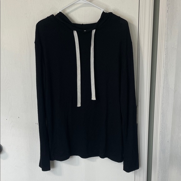 Zyia Active Black Boyfriend Lounge Hoodie Athleisure Hooded Womens Size Large - Picture 2 of 7